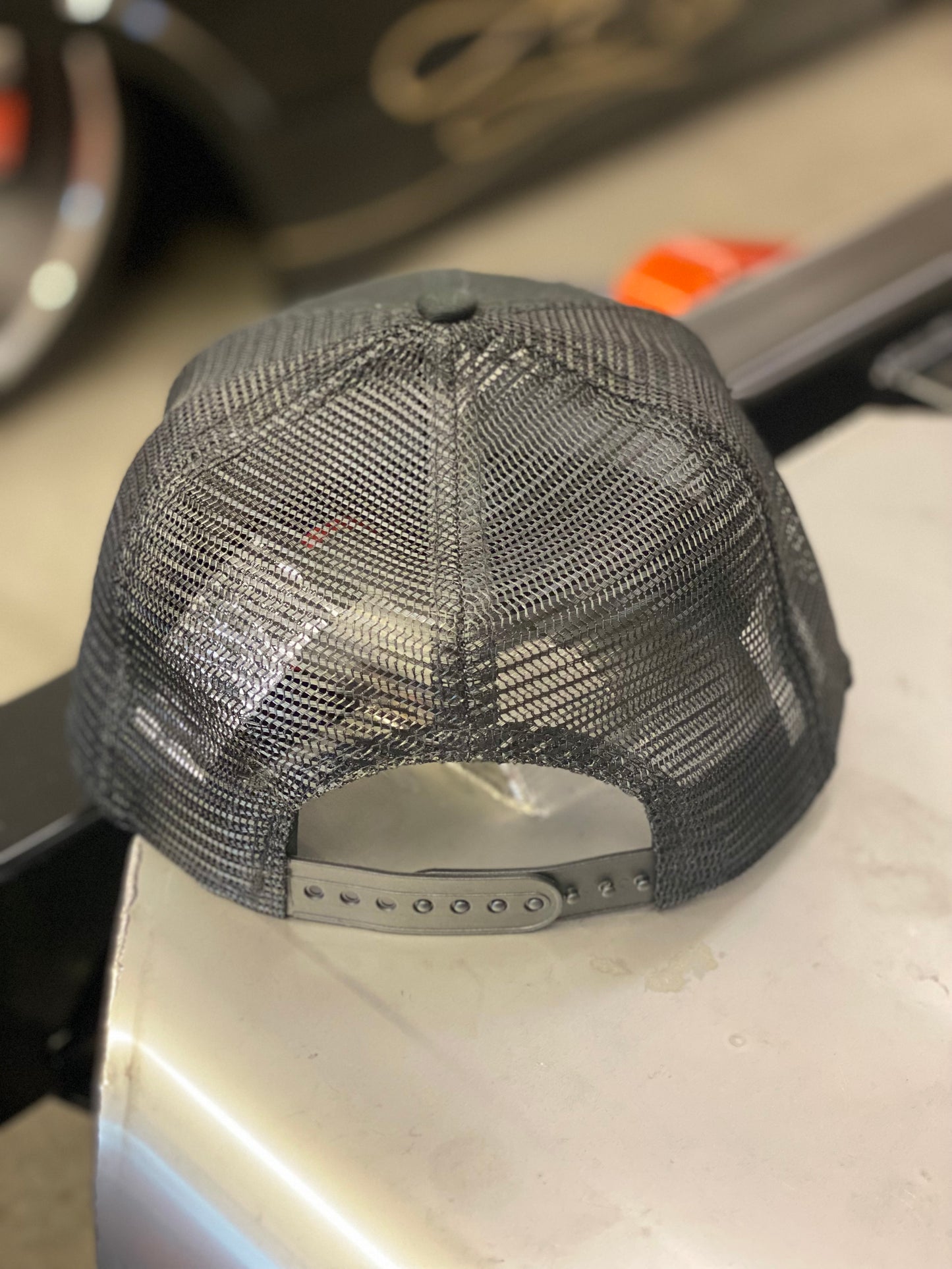 Delmo's 3D Logo Flat Bill Mesh Snapback Black