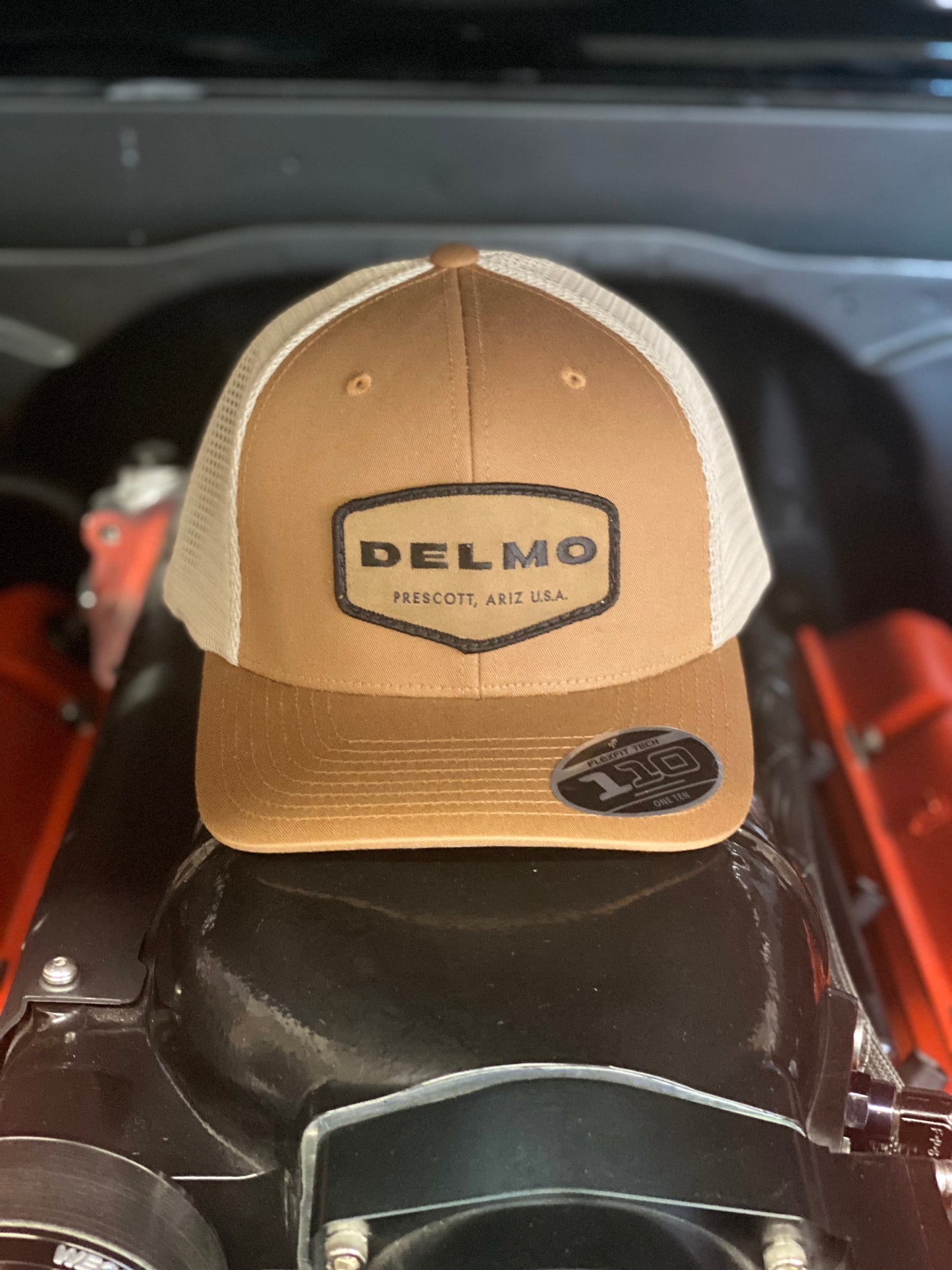 Delmo Prescott Patch Snapback Caramel/Khaki