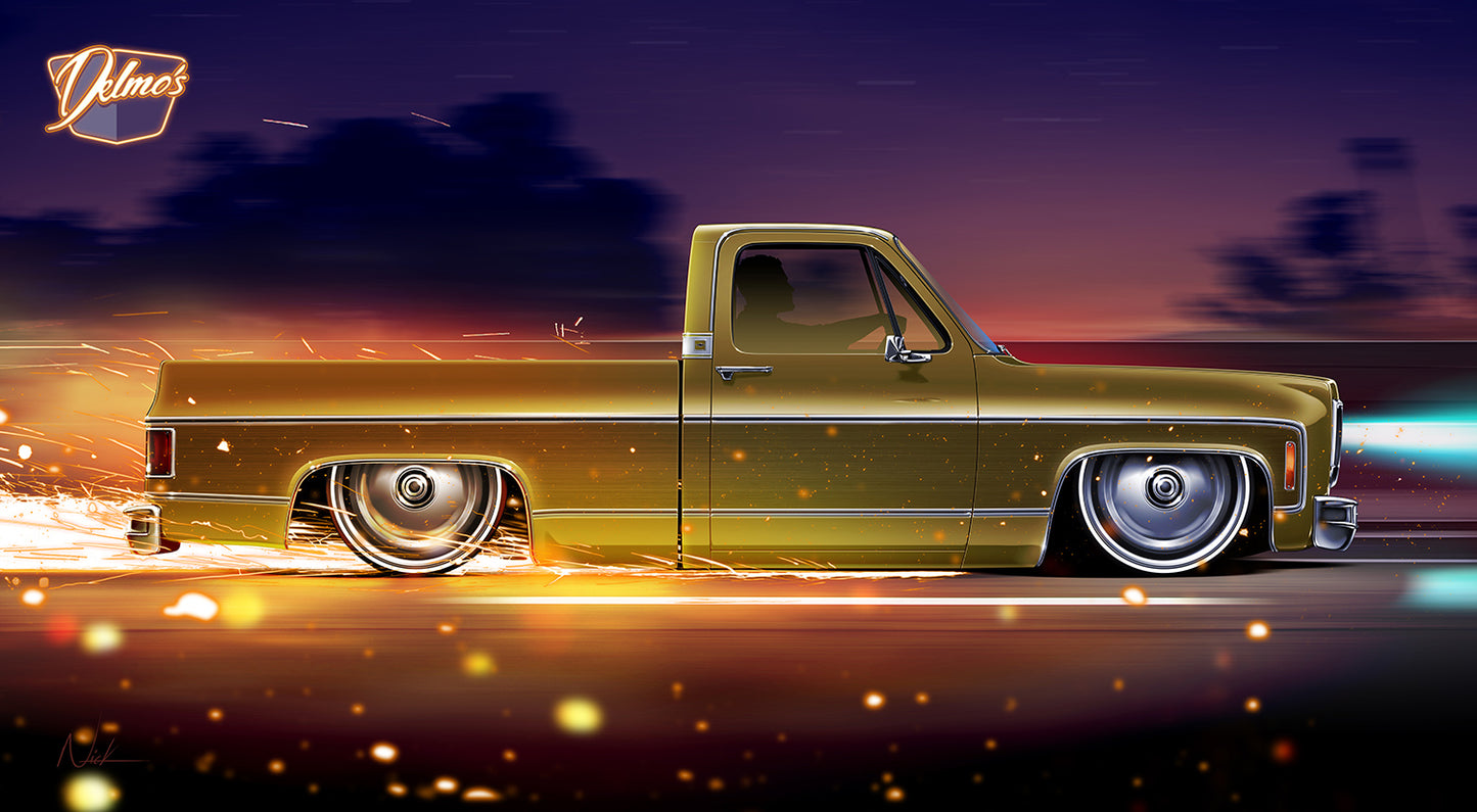 Delmo's "Woodrow" Squarebody Banner