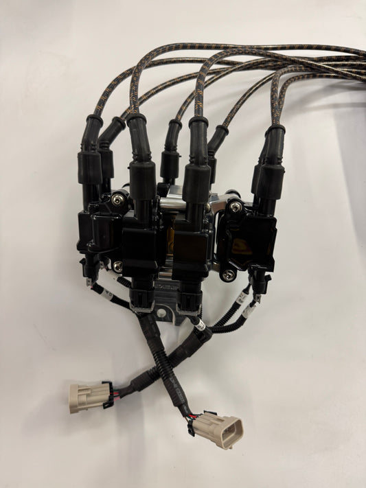 Delmo's Complete Coil Relocation Kit with Vintage Plug Wires