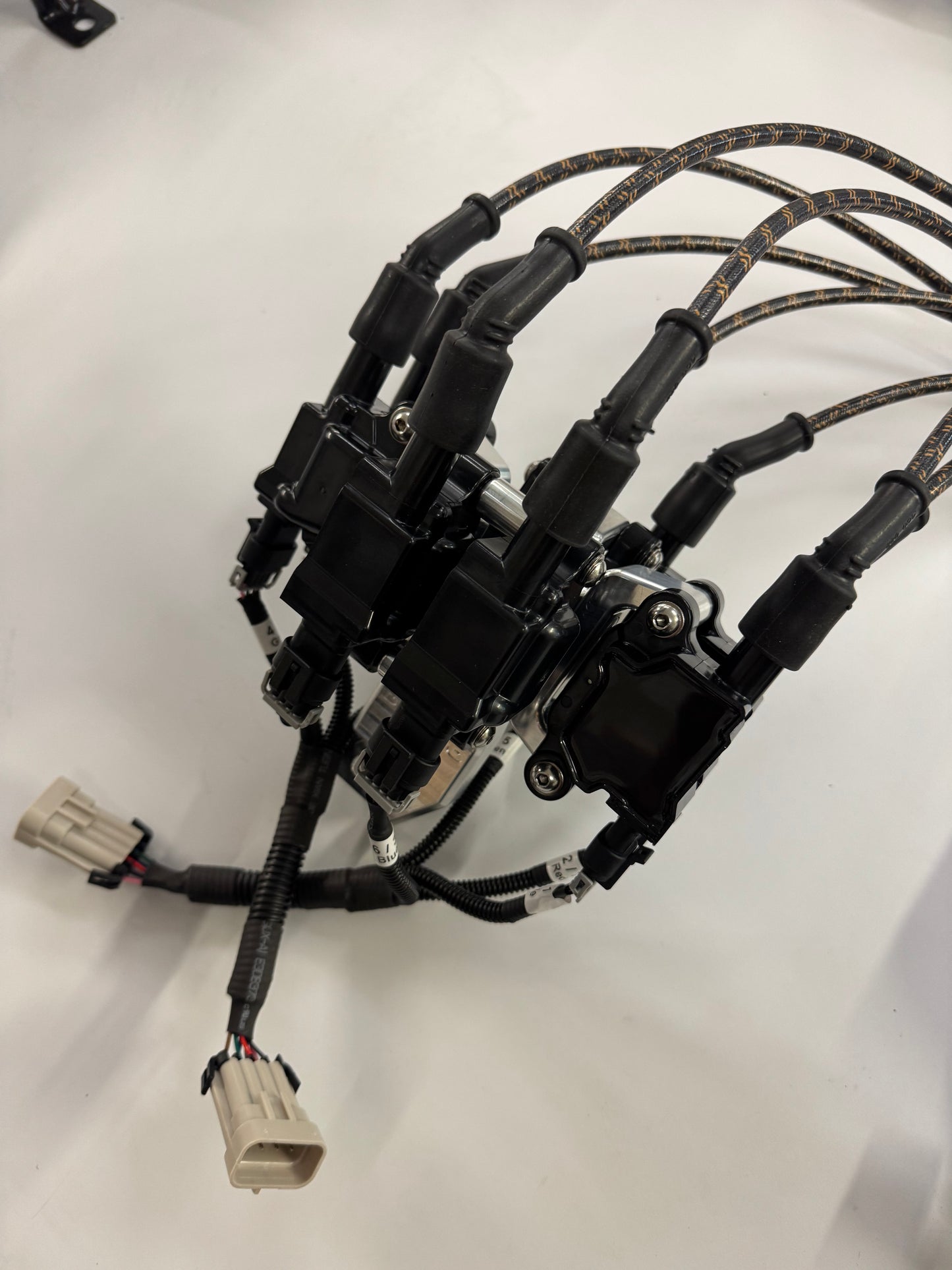 Delmo's Complete Coil Relocation Kit with Vintage Plug Wires