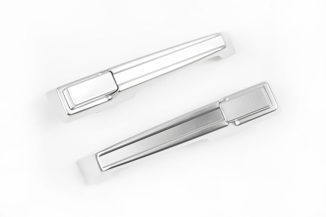 GM C-10 67-72 Aluminum Door Handles; Silver Anodize (pair)