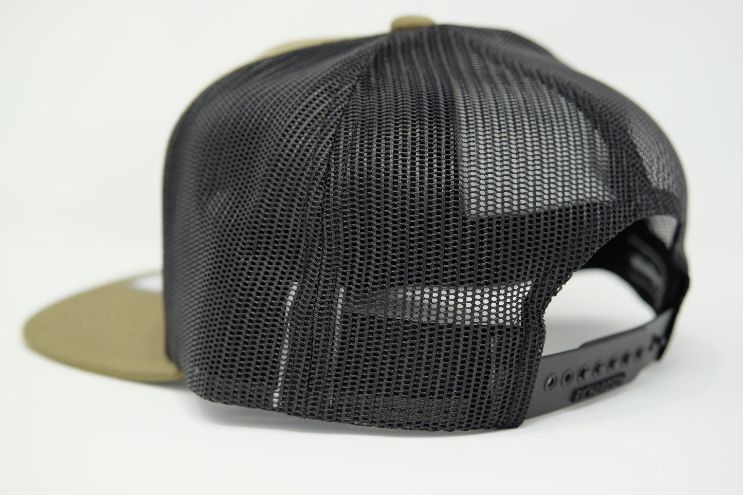 Delmo's 3D Logo Flat Bill Mesh Snapback Loden/Black