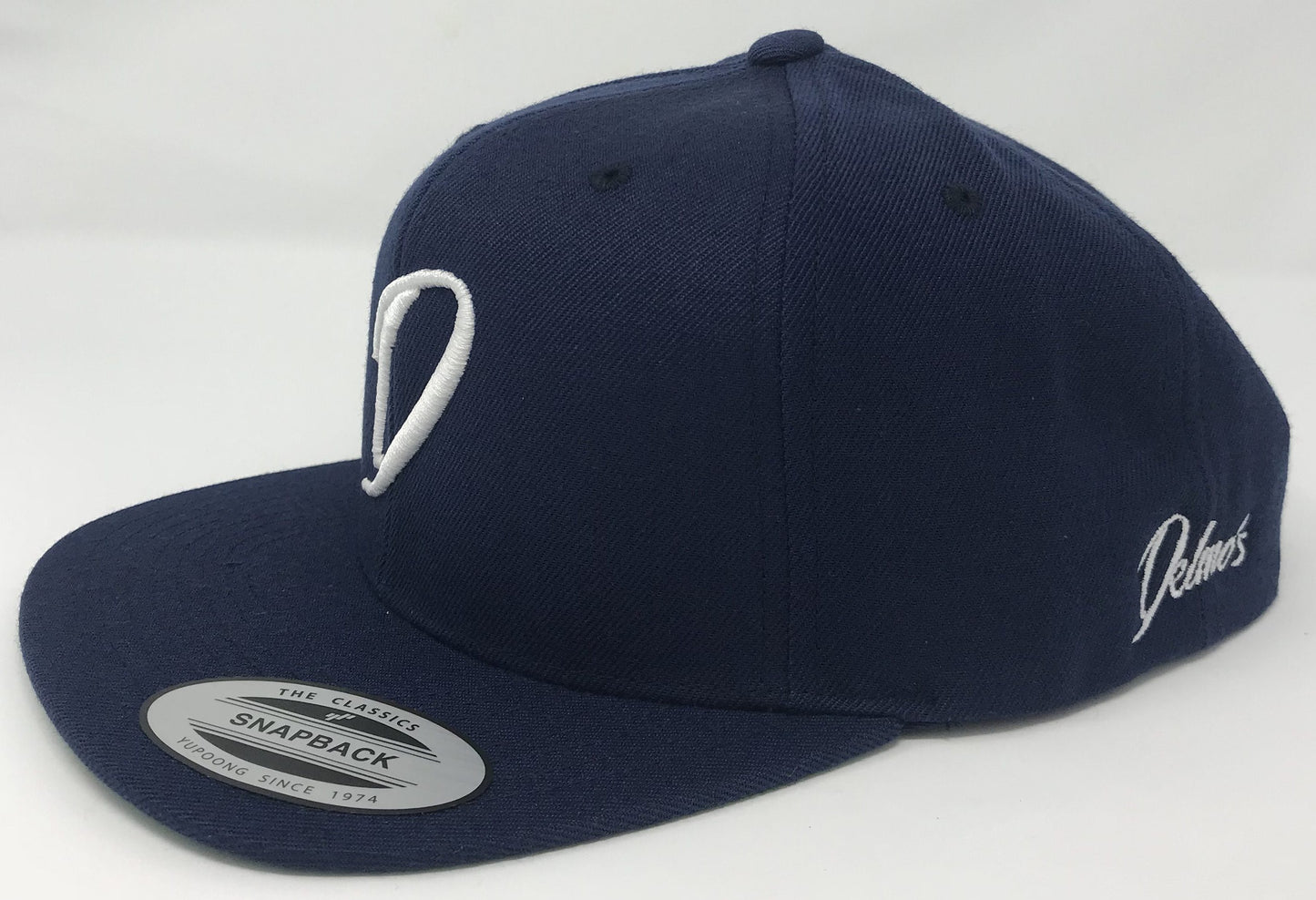 Delmo's "D" Logo Flat Bill Snapback