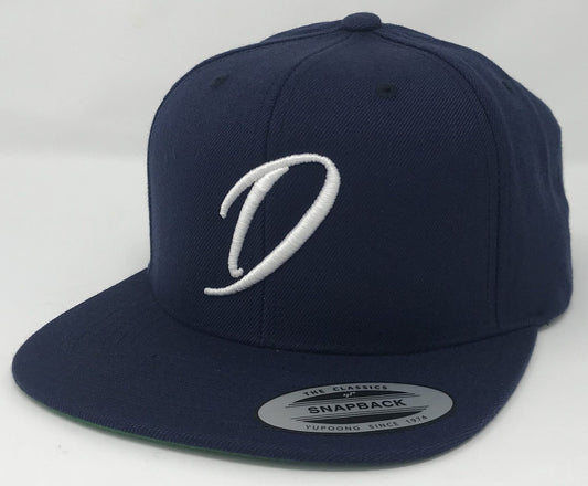 Delmo's "D" Logo Flat Bill Snapback