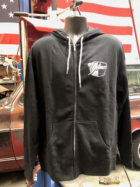 SALE!!! DELMO'S PRESCOTT ZIP UP HOODIE BLACK
