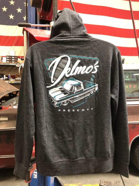 DELMO'S PRESCOTT ZIP UP HOODIE GRAY