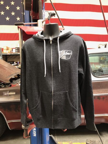 DELMO'S PRESCOTT ZIP UP HOODIE GRAY