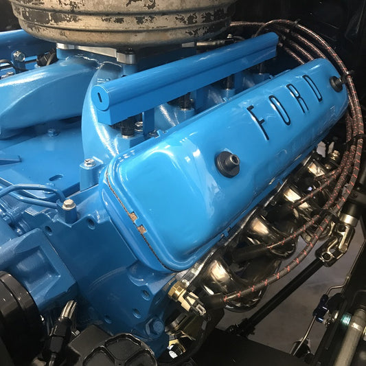 GM "LS" Motor Valve Cover Adapters; Fits Y Block Ford Valve Covers (pair)