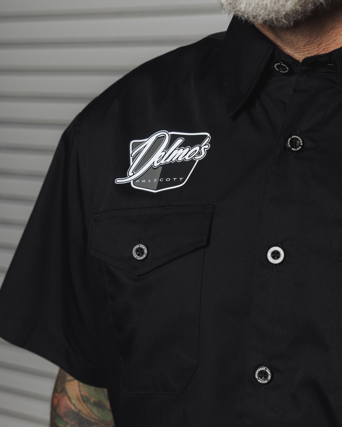 Delmo’s Dixxon flannel short sleeve work tee