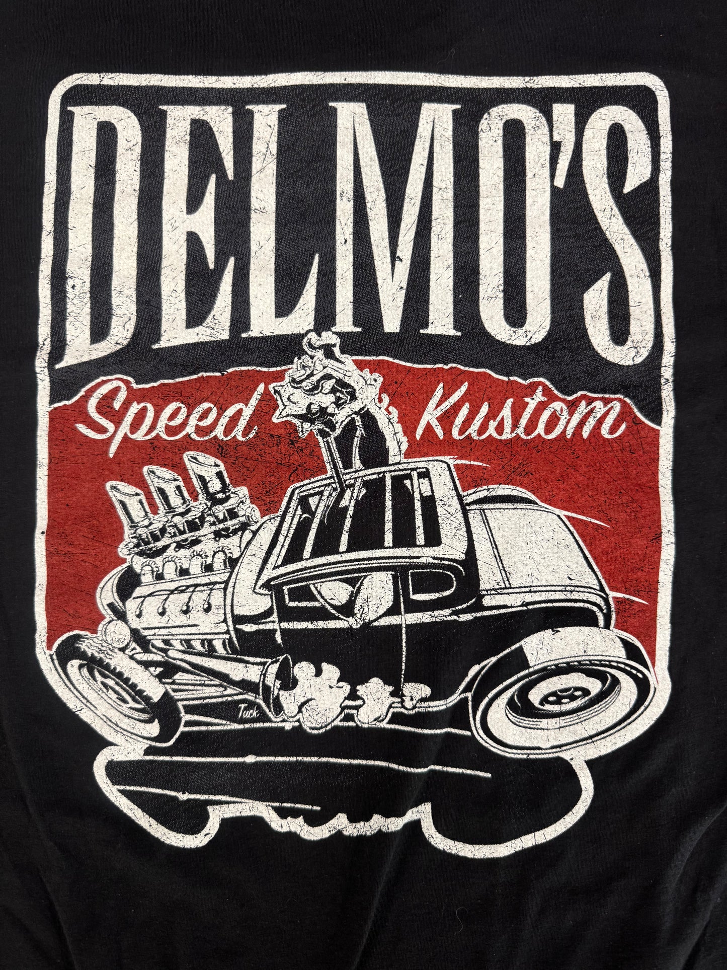 Delmo’s Hotrod Tee Red
