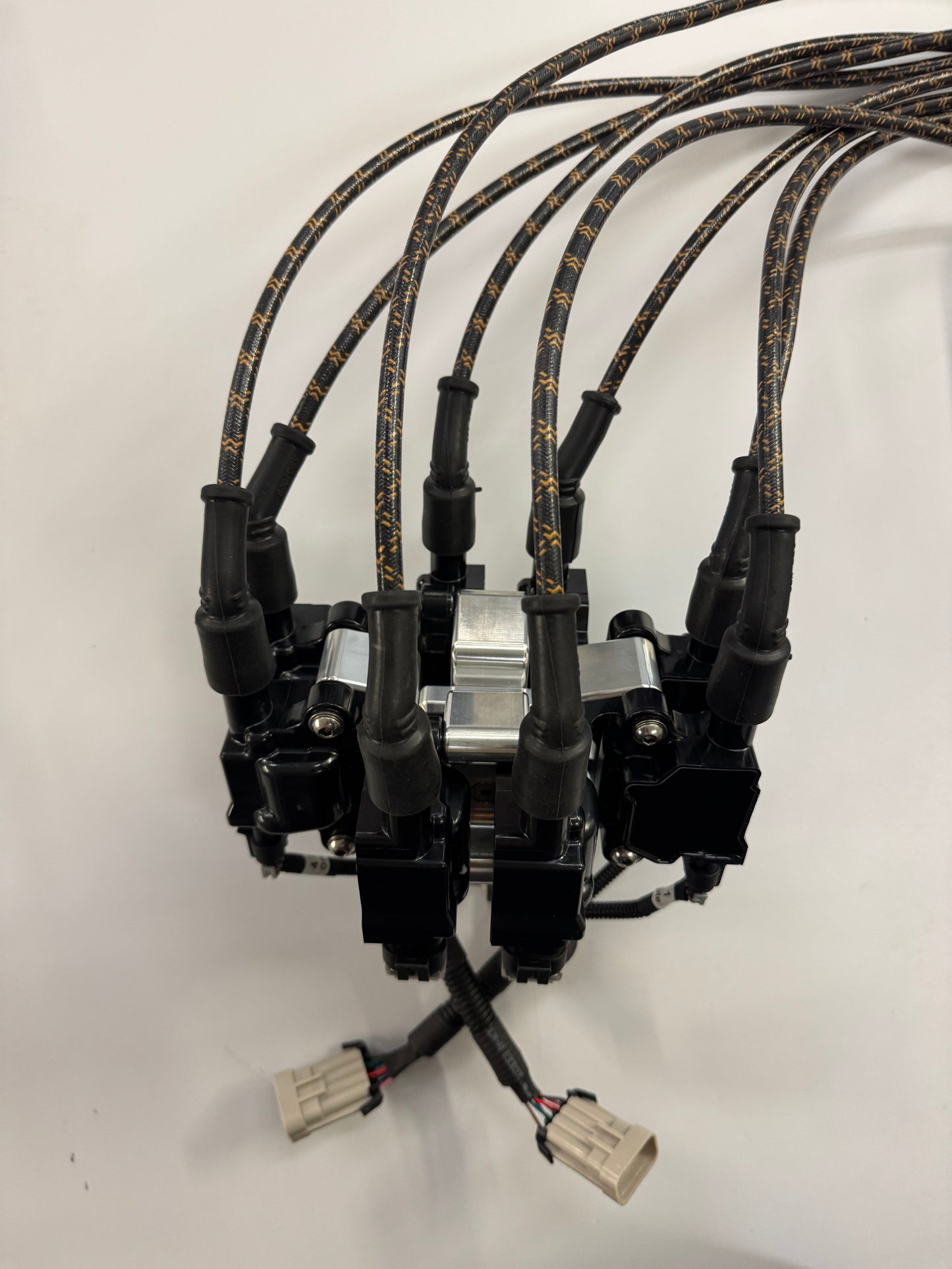 Delmo's Complete Coil Relocation Kit with Vintage Plug Wires