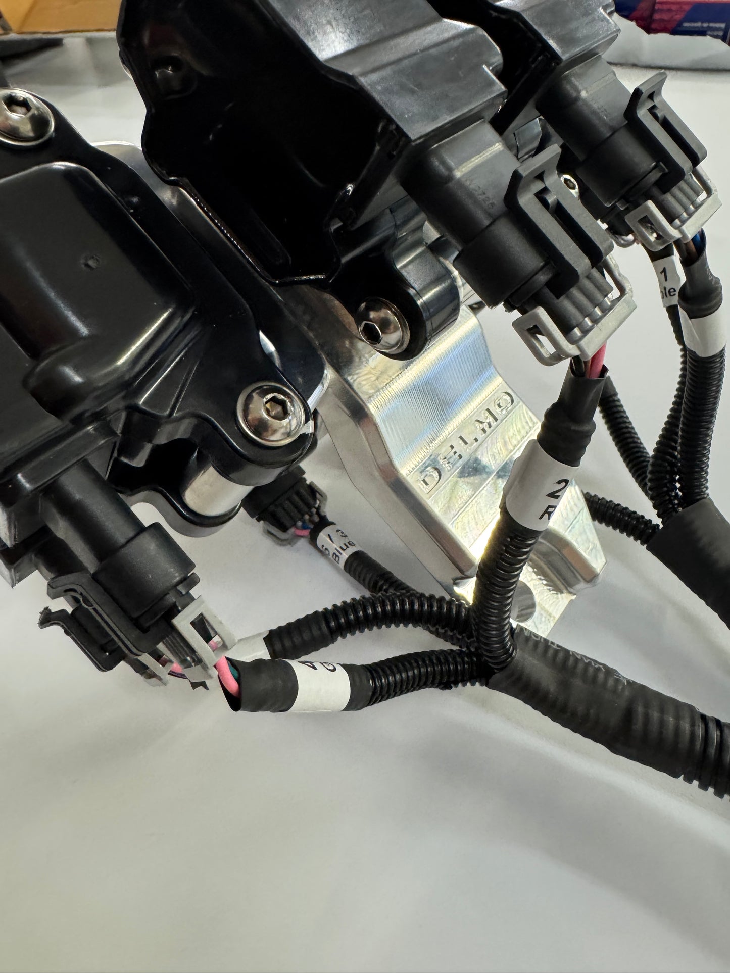 Delmo's Complete Coil Relocation Kit with Vintage Plug Wires