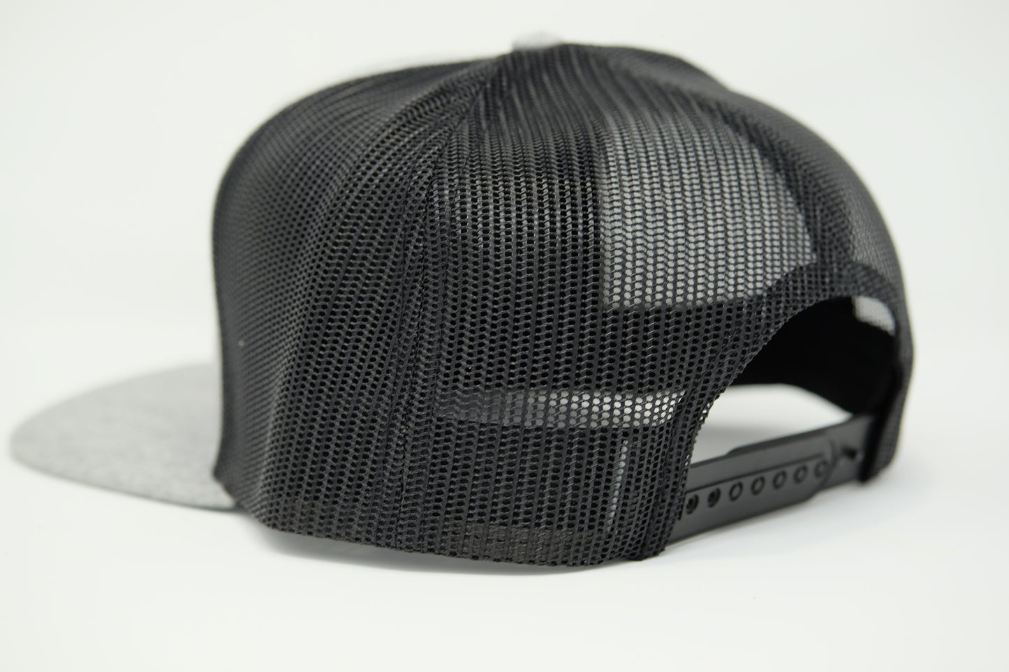 Delmo's 3D Logo Flat Bill Mesh Snapback Grey/Black