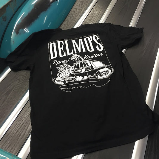 Delmo's Hotrod Tee Black